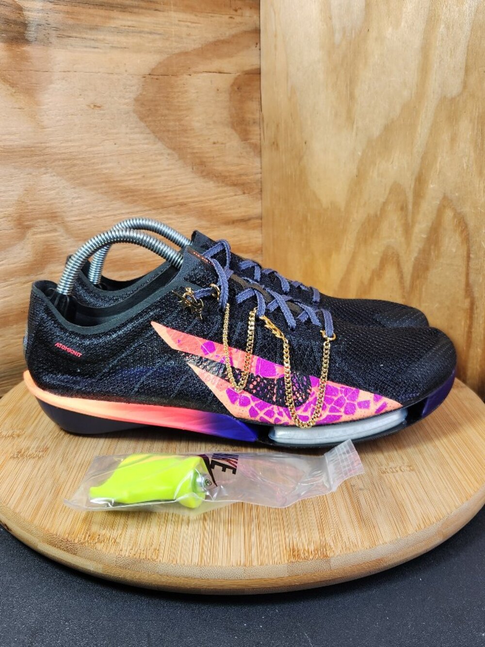 New Nike Air Zoom Victory 2 Glam Womens Black Track and Field Spikes Size 11.5